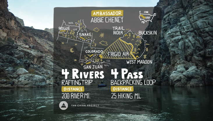 A graphic showing Ambassador Abbie Cheney's trip plan